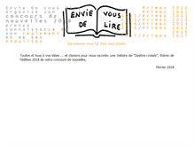 Tablet Screenshot of enviedevouslire.fr